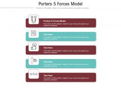 Porters 5 forces model ppt powerpoint presentation outline portfolio cpb