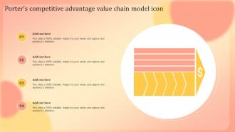 Porters Competitive Advantage Value Chain Model Icon