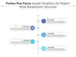 Porters five force model graphics for project work breakdown structure infographic template