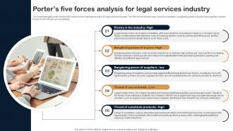Porters Five Forces Analysis For Legal Services Industry Legal Firm Business Plan BP SS