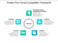 Porters five forces competition framework ppt powerpoint presentation file styles cpb