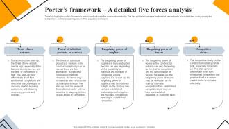 Porters Framework A Detailed Five Engineering And Construction Business Plan BP SS