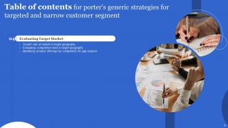 Porters Generic Strategies For Targeted And Narrow Customer Segment Complete Deck Strategy CD V