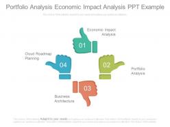 Portfolio analysis economic impact analysis ppt example