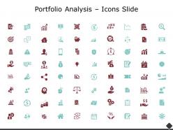 Portfolio analysis icons slide social ppt powerpoint presentation ideas
