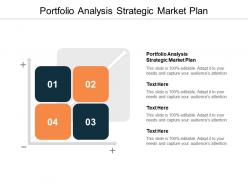 Portfolio analysis strategic market plan ppt powerpoint presentation pictures gridlines cpb