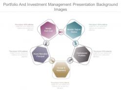 Portfolio and investment management presentation background images