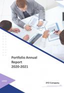Portfolio annual report pdf doc ppt document report template
