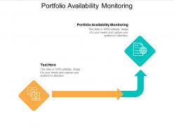 Portfolio availability monitoring ppt powerpoint presentation summary smartart cpb
