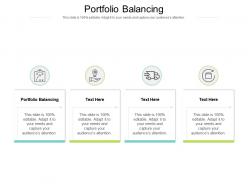 Portfolio balancing ppt powerpoint infographic template microsoft cpb