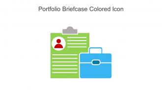 Portfolio Briefcase Colored Icon In Powerpoint Pptx Png And Editable Eps Format