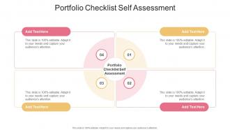 Portfolio Checklist Self Assessment In Powerpoint And Google Slides Cpb