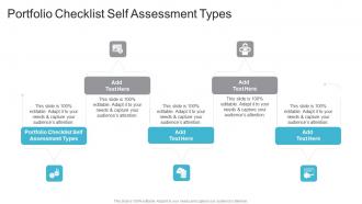 Portfolio Checklist Self Assessment Types In Powerpoint And Google Slides Cpb