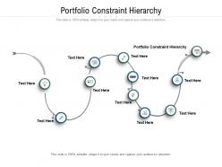 Portfolio constraint hierarchy ppt powerpoint presentation gallery master slide cpb