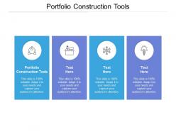 Portfolio construction tools ppt powerpoint presentation slides influencers cpb