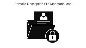 Portfolio Description File Monotone Icon In Powerpoint Pptx Png And Editable Eps Format