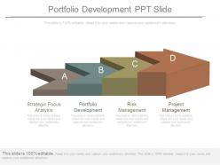 Portfolio development ppt slide