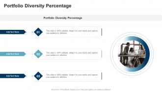 Portfolio Diversity Percentage In Powerpoint And Google Slides Cpb