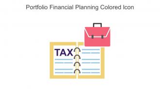 Portfolio Financial Planning Colored Icon In Powerpoint Pptx Png And Editable Eps Format