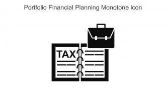 Portfolio Financial Planning Monotone Icon In Powerpoint Pptx Png And Editable Eps Format