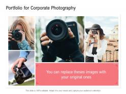 Portfolio for corporate photography images ppt powerpoint presentation slides