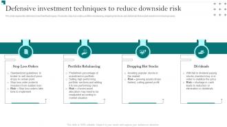 Portfolio Growth And Return Management Defensive Investment Techniques To Reduce Downside Risk
