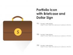 Portfolio icon with briefcase and dollar sign