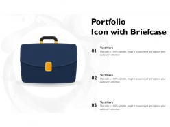 Portfolio icon with briefcase