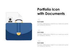 Portfolio icon with documents