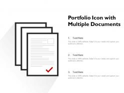 Portfolio Icon With Multiple Documents