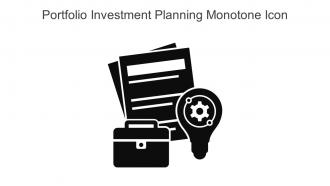 Portfolio Investment Planning Monotone Icon In Powerpoint Pptx Png And Editable Eps Format