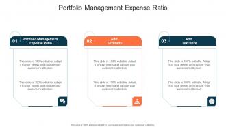 Portfolio Management Expense Ratio In Powerpoint And Google Slides Cpb