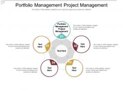 Portfolio management project management ppt powerpoint presentation gallery graphics cpb