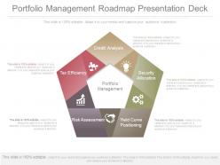 Portfolio management roadmap presentation deck