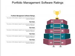 Portfolio management software ratings ppt powerpoint presentation icon shapes cpb