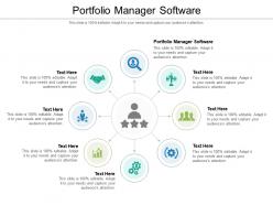 Portfolio manager software ppt powerpoint presentation gallery influencers cpb
