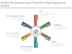 Portfolio mix example layout powerpoint slides background designs