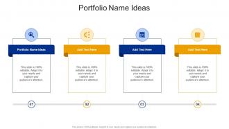 Portfolio Name Ideas In Powerpoint And Google Slides Cpb