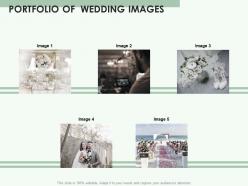 Portfolio of wedding images ppt powerpoint presentation summary visuals