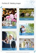 Portfolio Of Wedding Images Wedding Photography Proposal Template One Pager Sample Example Document
