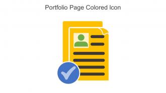 Portfolio Page Colored Icon In Powerpoint Pptx Png And Editable Eps Format