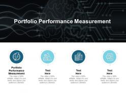 Portfolio performance measurement ppt powerpoint presentation file infographics cpb