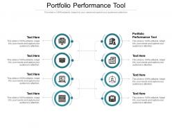 Portfolio performance tool ppt powerpoint presentation icon graphic tips cpb