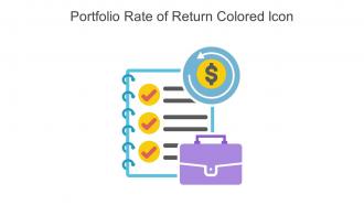 Portfolio Rate Of Return Colored Icon In Powerpoint Pptx Png And Editable Eps Format