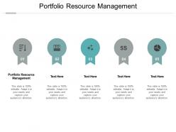 Portfolio resource management ppt powerpoint presentation portfolio inspiration cpb