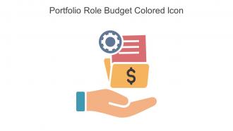Portfolio Role Budget Colored Icon In Powerpoint Pptx Png And Editable Eps Format