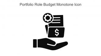 Portfolio Role Budget Monotone Icon In Powerpoint Pptx Png And Editable Eps Format