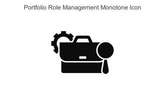 Portfolio Role Management Monotone Icon In Powerpoint Pptx Png And Editable Eps Format