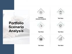 Portfolio scenario analysis ppt powerpoint presentation model demonstration cpb