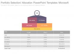 Portfolio selection allocation powerpoint templates microsoft